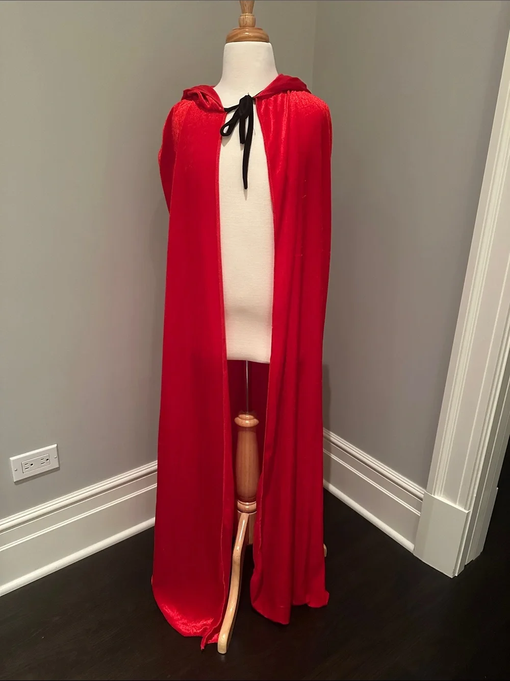 Red Hooded Cape Costume